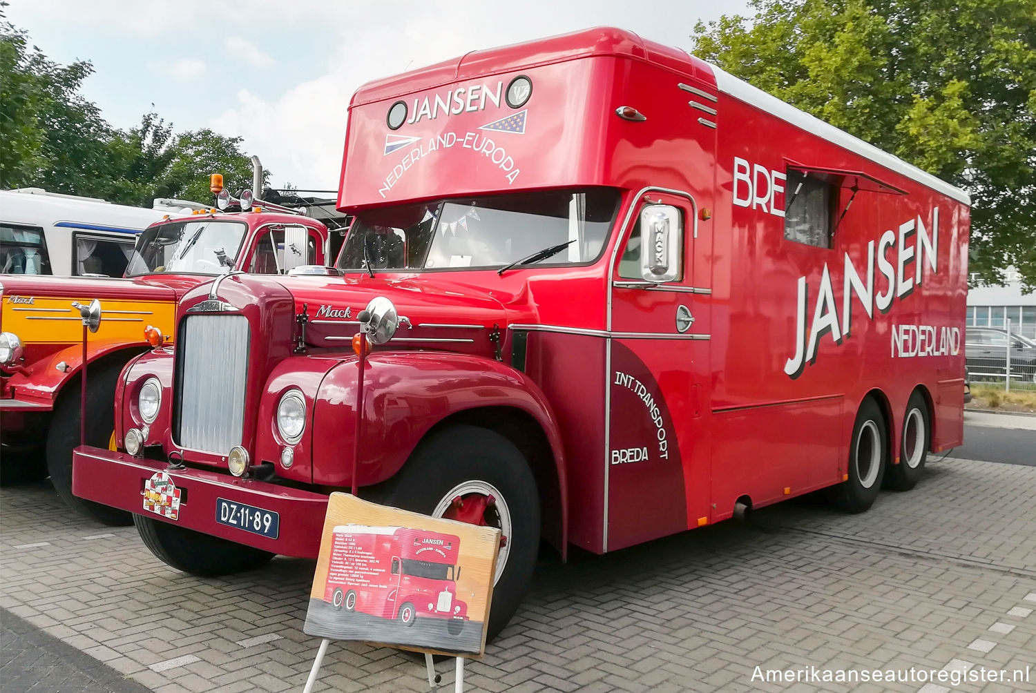 Vrachtwagens Mack B Series uit 1953